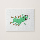 Grüne Raupe Puzzle (Horizontal)