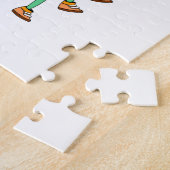 Grüne Raupe Puzzle (Seite)