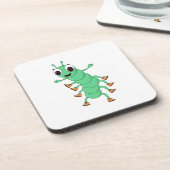 Grüne Raupe Untersetzer (Linke Seite)