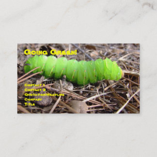 Grüne Raupe Visitenkarte