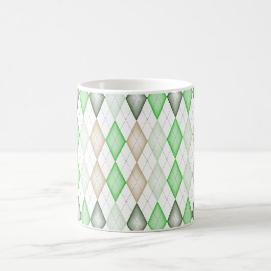 Grüne Raute Kaffee Tasse (Mittel)