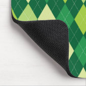 Grüne Raute Mousepad (Ecke)