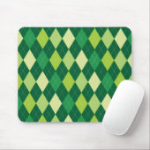 Grüne Raute Mousepad (Mit Mouse)
