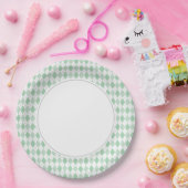 Grüne Raute Pappteller (Party)