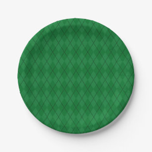 Grüne Raute Pappteller