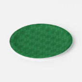 Grüne Raute Pappteller (Schrägansicht)