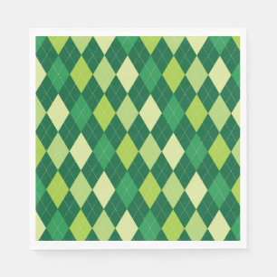 Grüne Raute Serviette