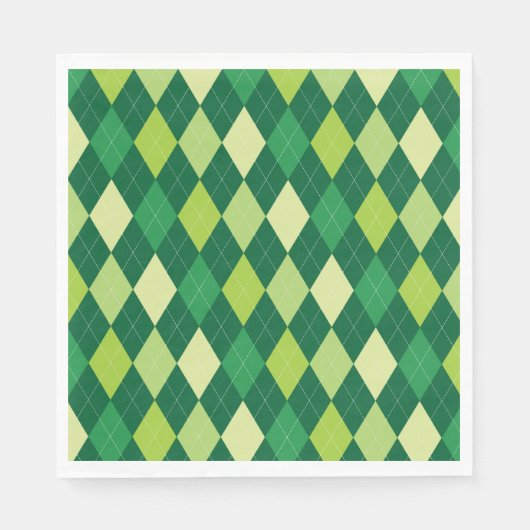 Grüne Raute Serviette (Vorderseite)
