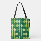 Grüne Raute Tasche (Rückseite)