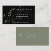 Grüne Rebe-dekorative Visitenkarten D6 Visitenkarte (Vorne/Hinten)