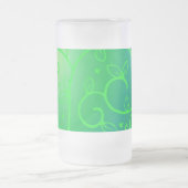 Grüne Rebe-irische Mattglas Bierglas (Mittel)