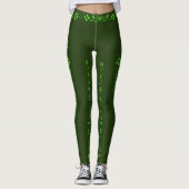 GRÜNE REBE LEGGINGS (Vorderseite)