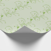 Grüne Reben Geschenkpapier (Ecke)
