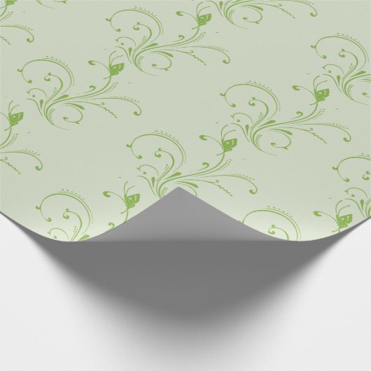 Grüne Reben Geschenkpapier (Ecke)