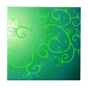 Grüne Reben Irland Luck Irland Pflanze Blume Art Fliese