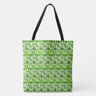 Grüne Rechtecke, Formen, Flecken grau und weiß. Tasche