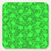 Grüne Rechteckiger Pappuntersetzer (Vorderseite)