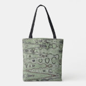 Grüne Reflexionen, grüne Benommenheit Tasche (Rückseite)