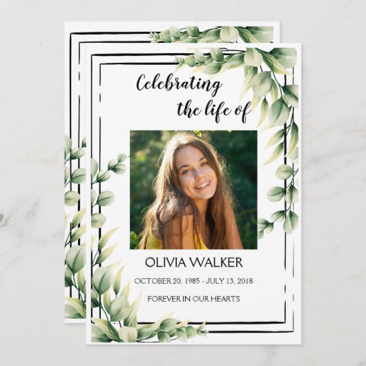 Grüne Reihenfolge des Service Life Celebration Pro Programm (Vorne/Hinten)