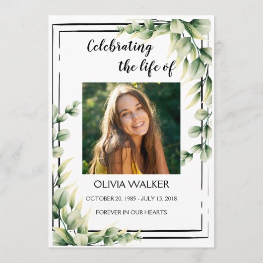 Grüne Reihenfolge des Service Life Celebration Pro Programm (Vorderseite)