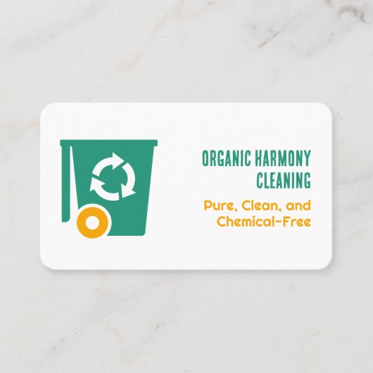Grüne Reinigung Visitenkarte (Vorderseite)