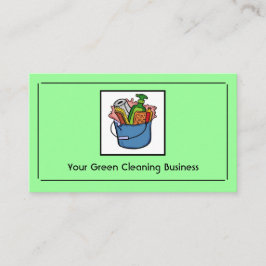 Grüne Reinigungsmittel - individuell anpassbare Vi Visitenkarte