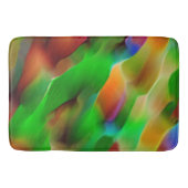Grüne Reliefs und farbige Reliefs dominieren Badematte (Vorderseite)