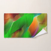 Grüne Reliefs und farbige Reliefs dominieren Badhandtuch Set (Handtuch)