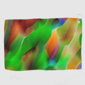 Grüne Reliefs und farbige Reliefs dominieren Golfhandtuch (Horizontal)