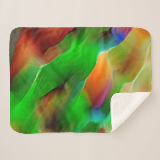 Grüne Reliefs und farbige Reliefs dominieren Sherpadecke (Vorderseite (Horizontal))