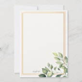 Grüne religiöse Einladung (Rückseite)