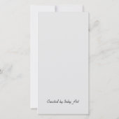 Grüne Rentier Flat Christmas Grußkarte Dankeskarte (Rückseite)