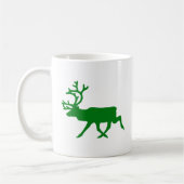 Grüne Rentiere Kaffeetasse (Links)