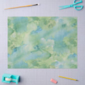 Grüne Retro Aquarell-Beschaffenheit Seidenpapier (Basteln)