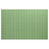 Grüne Retro-Blume Stoff (Yard (91,4 cm))