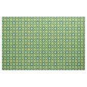 Grüne Retro-Blume Stoff (Fat Quarter (45,7 x 55,9 cm))