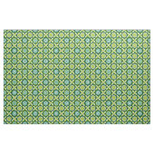 Grüne Retro-Blumen Stoff (Fat Quarter (45,7 x 55,9 cm))
