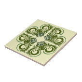 Grüne Retro Fliesen (Seite)