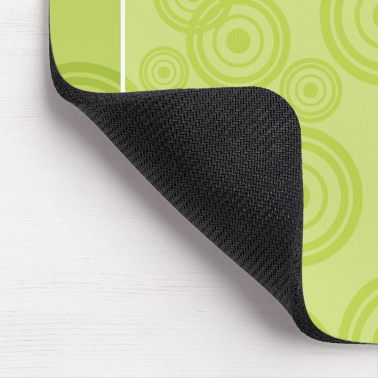 Grüne Retro Kreis-Farbe blockiert modernes Mousepad (Ecke)