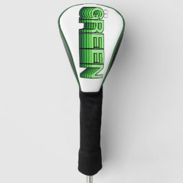 Grüne Retro Moderne Wiederverwendung Recycle Ökolo Golf Headcover