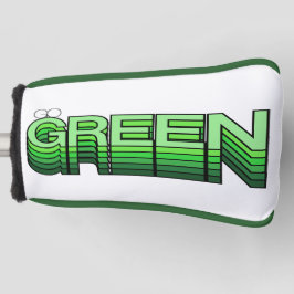 Grüne Retro Moderne Wiederverwendung Recycle Ökolo Golf Headcover