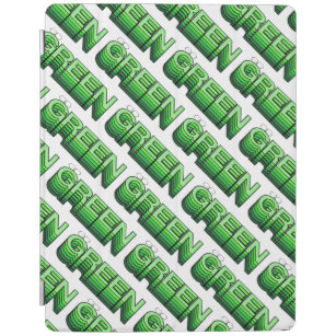Grüne Retro Moderne Wiederverwendung Recycle Ökolo iPad Hülle