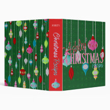 Grüne Retro-Ornamente Weihnachtsrezepte
