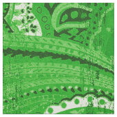 Grüne Retro Paisley Bandanna/Bandana Stoff (Muster)