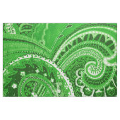 Grüne Retro Paisley Bandanna/Bandana Stoff (Fat Quarter (45,7 x 55,9 cm))