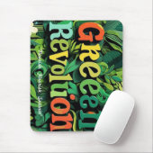 "Grüne Revolution entfesselt" Mousepad (Mit Mouse)