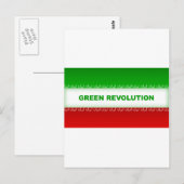 Grüne Revolution Postkarte (Vorne/Hinten)