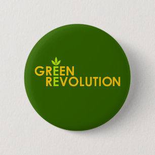 Grüne Revolutions-Knopf Button