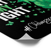 Grüne Ribbon Mutter Cholangiokarzinom Bewusstsein Poster (Ecke)