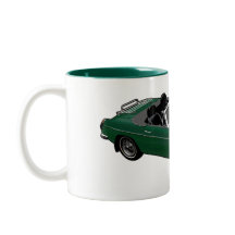 Grüne Roadster-Tasse